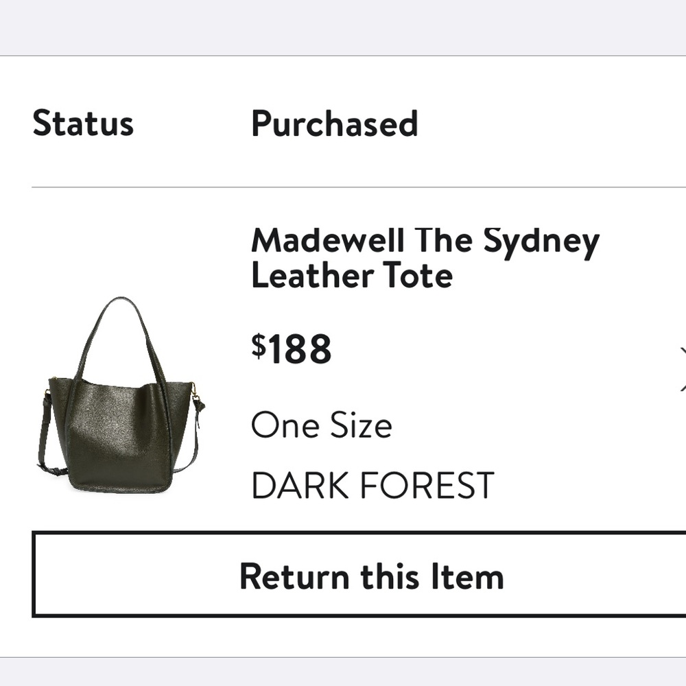 Madewell Leather Tote